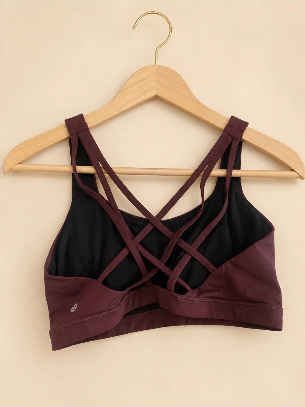 lululemon athletica Plum and Black Sports Bra